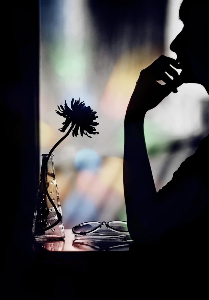 black, flower, woman, colour, flower wallpaper, beautiful flowers, nature, flower background, window